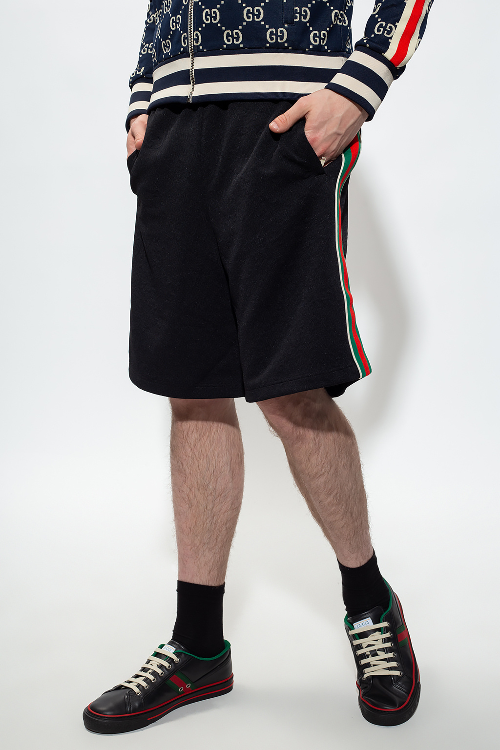 Black Side-stripe shorts Gucci - Vitkac Canada